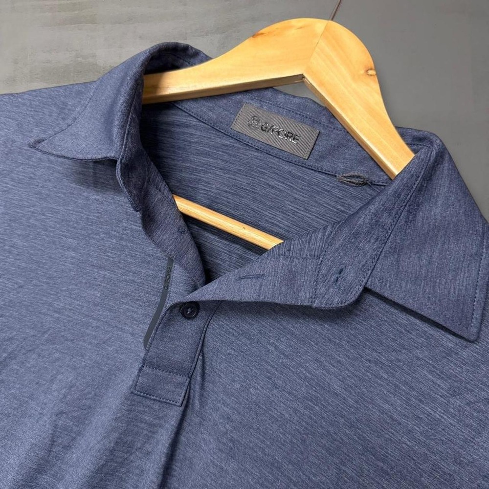 G FORE Golf Polo Shirt Navy Blue Indian Wells Golf Resort Logo Mens Large